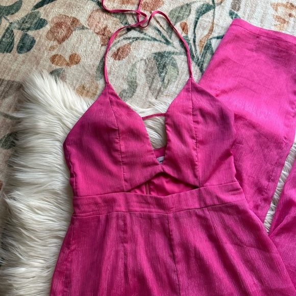 SUPERDOWN Sarah Halter Jumpsuit In Pink - Picture 4 of 6